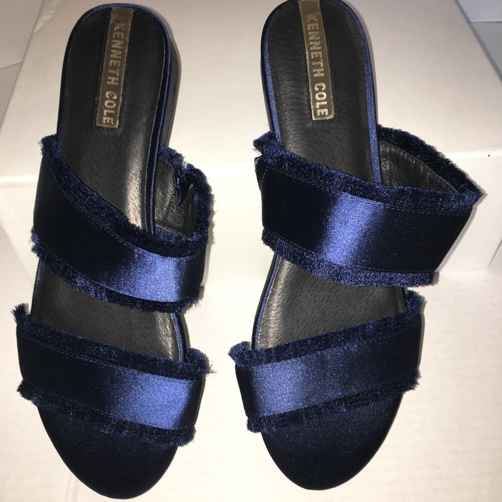 KENNETH COLE Sapphire Satin Sandal NEW